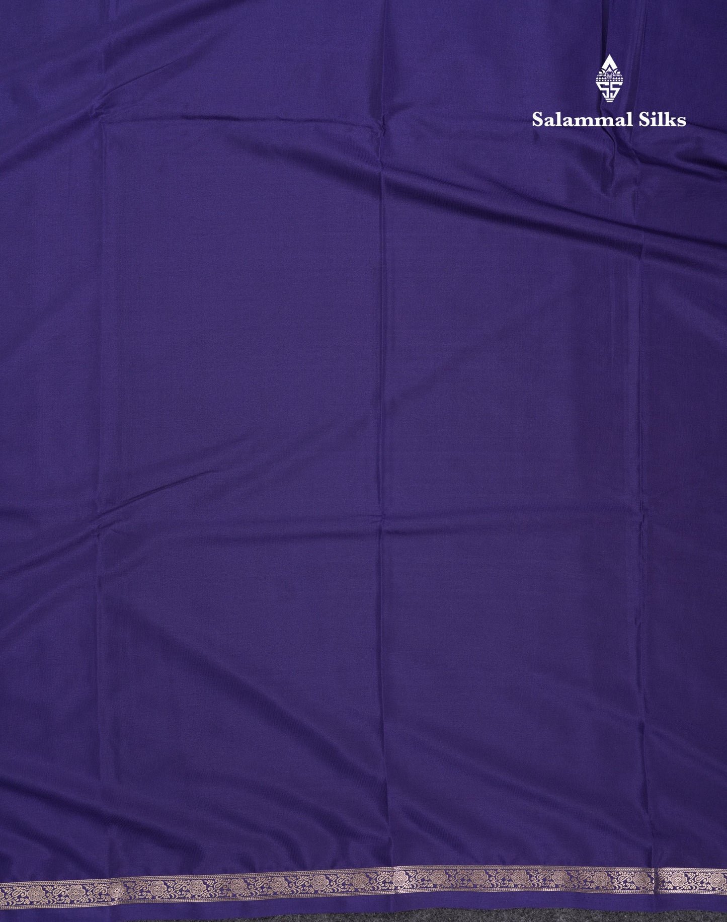 Beautiful Half White Plain Semi Mysore Silk Saree With Small Traditional Zari Border