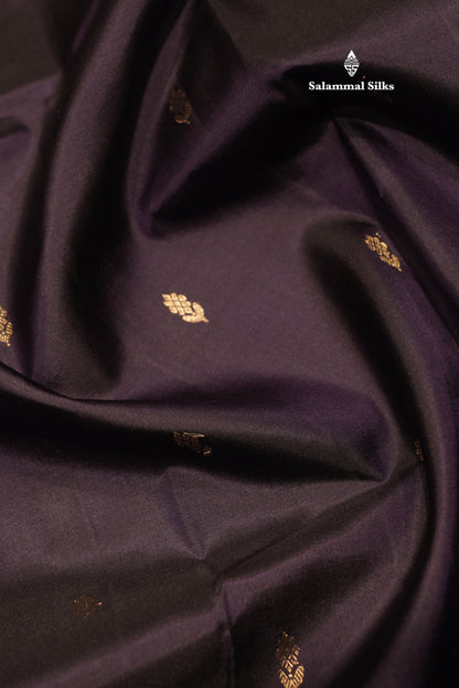 Navy Blue Colour Pure Kanjivaram Silk Saree With Double Border