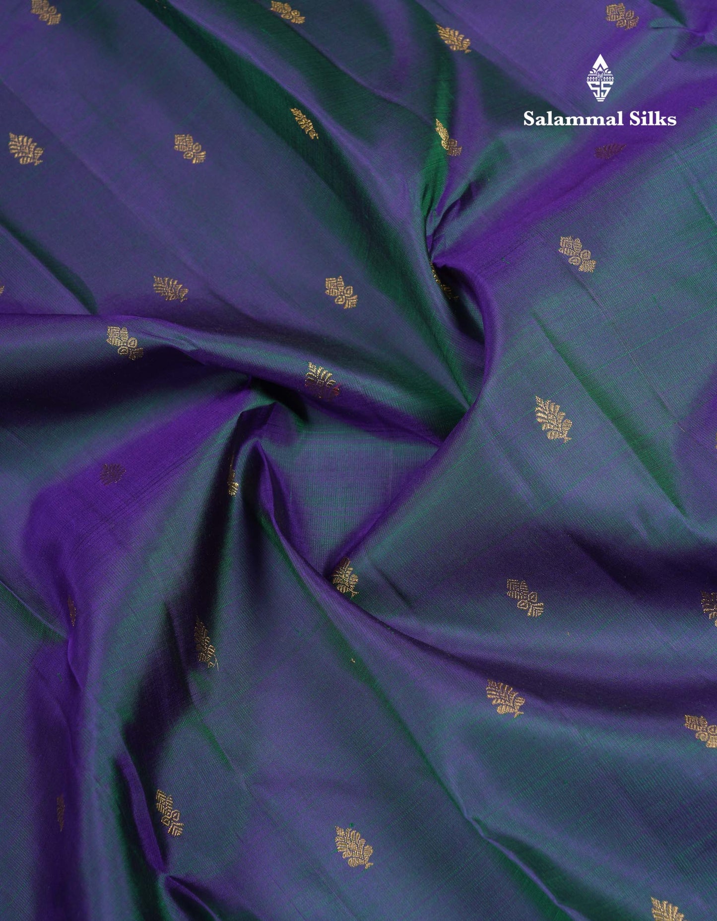 Beautiful Peacock Blue Pure Kanjivaram Silk Saree With Pure Zari Traditional Border