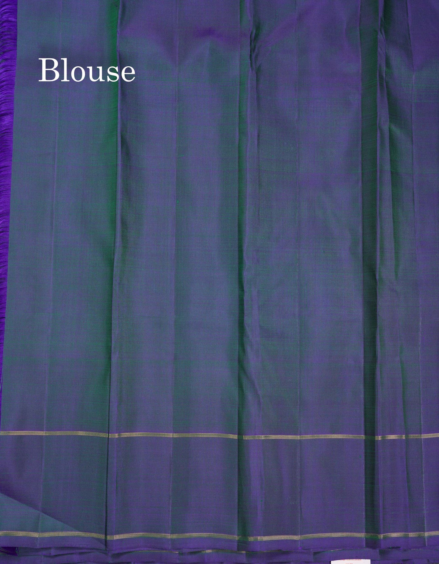 Beautiful Peacock Blue Pure Kanjivaram Silk Saree With Pure Zari Traditional Border