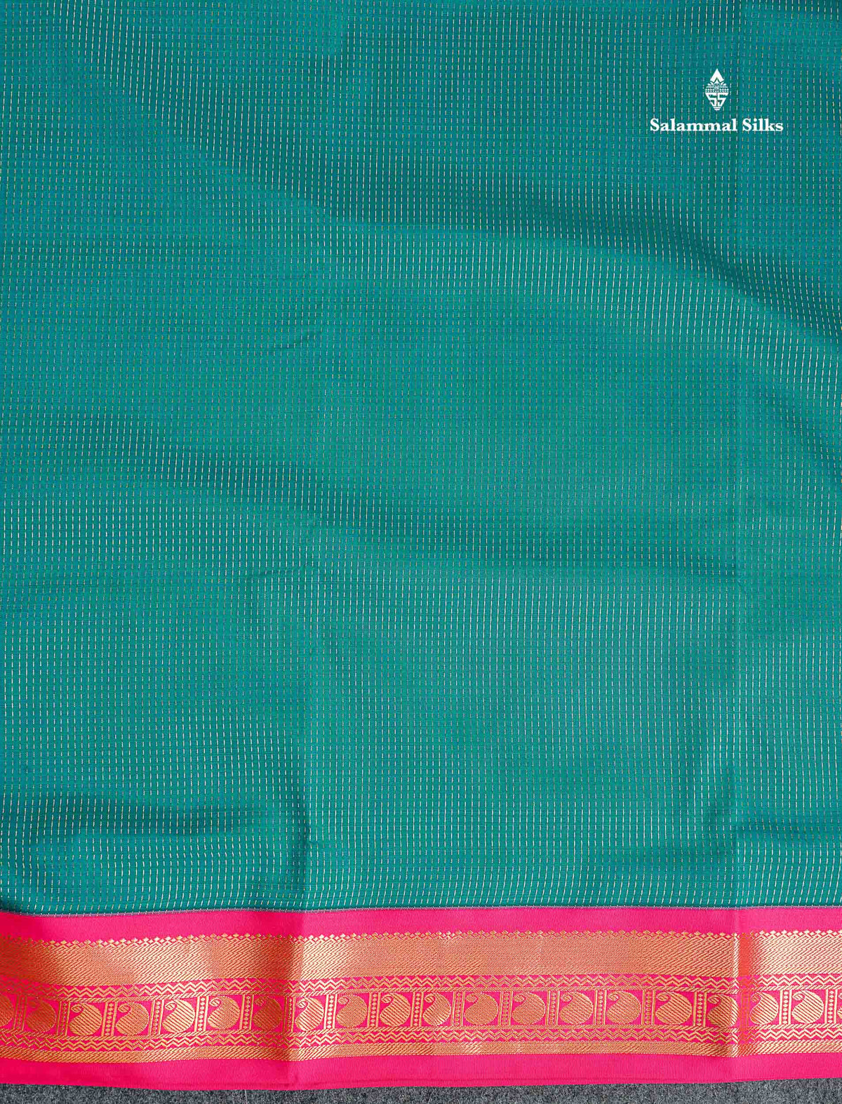 Semi Silk Saree - Orange Colour Body With Contrast Bottle Green Border | 9.5 Yards