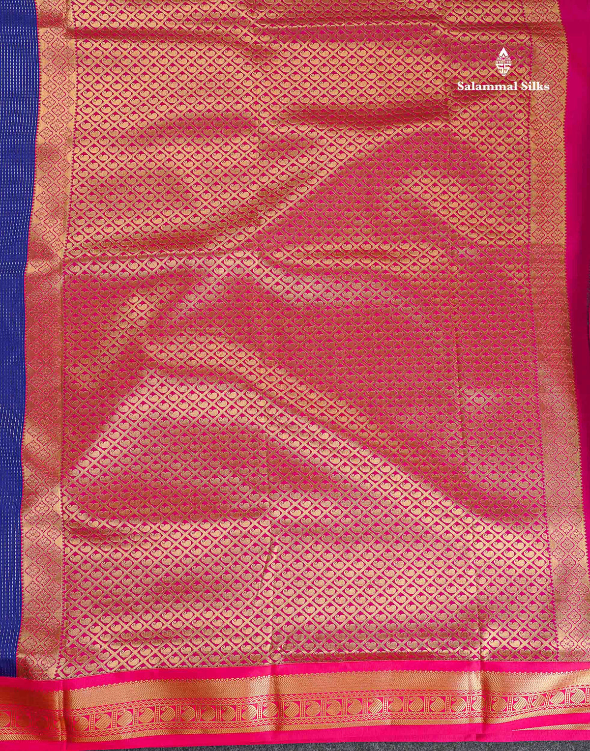 Semi Silk Saree - Orange Colour Body With Contrast Bottle Green Border | 9.5 Yards