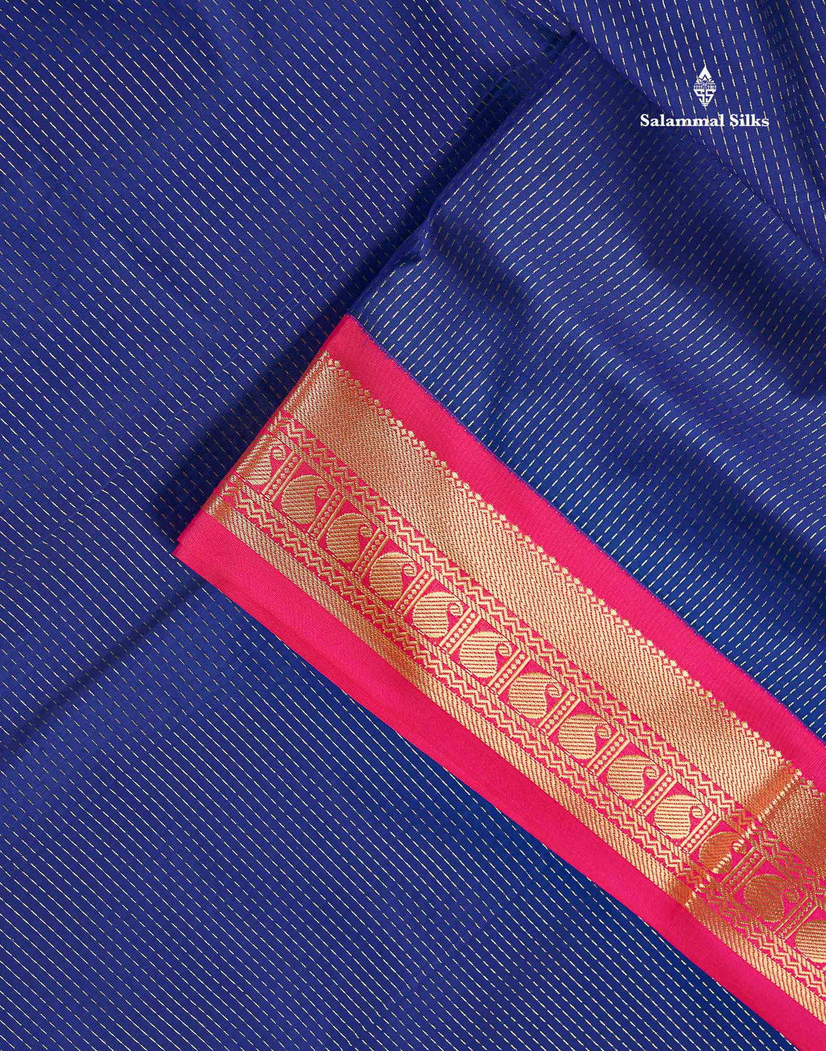 Semi Silk Saree - Orange Colour Body With Contrast Bottle Green Border | 9.5 Yards