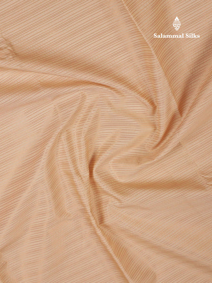 Beautiful Cream Traditional Vaira Oosi Semi Silk Saree With Pink Korvai Border