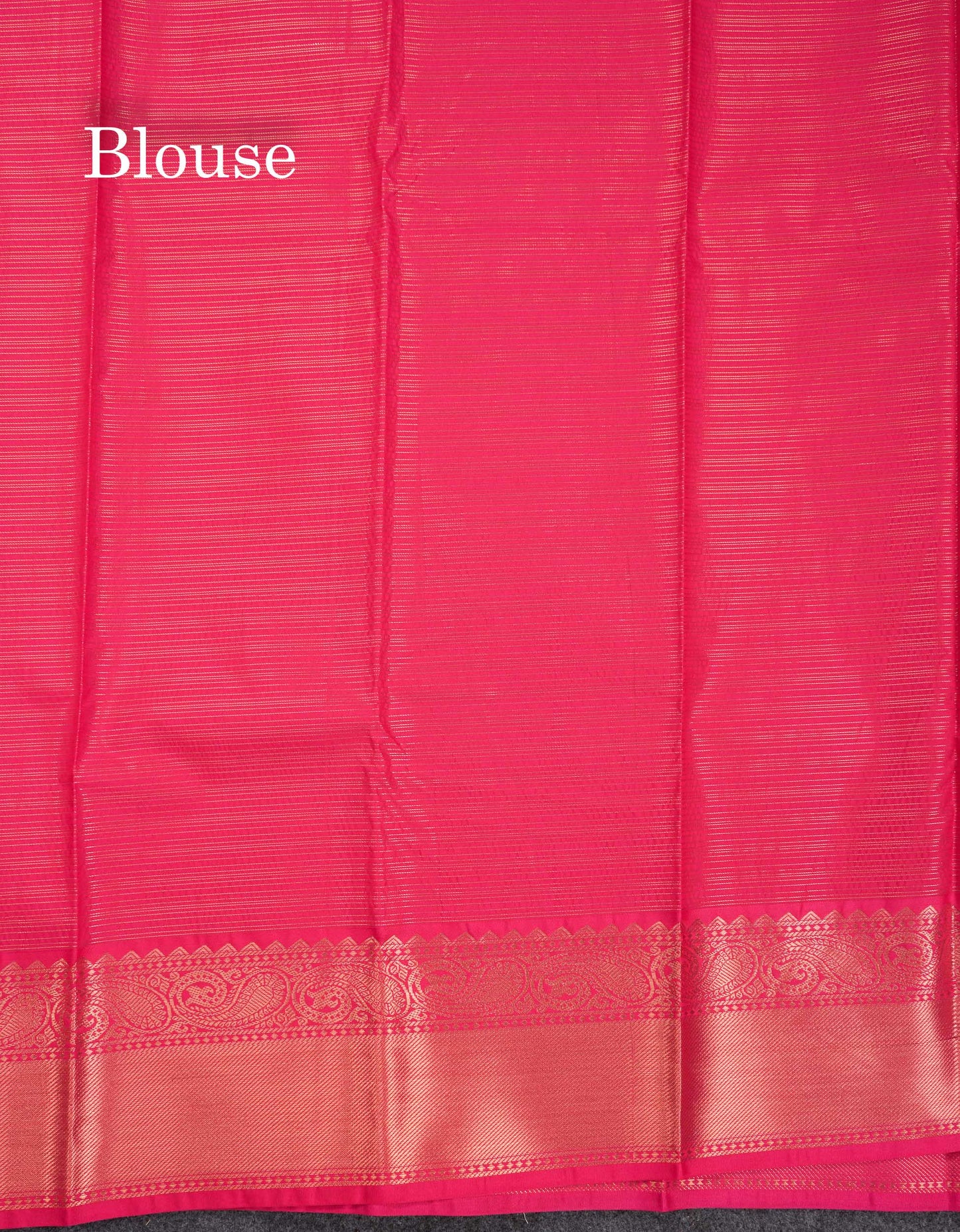 Beautiful Cream Traditional Vaira Oosi Semi Silk Saree With Pink Korvai Border