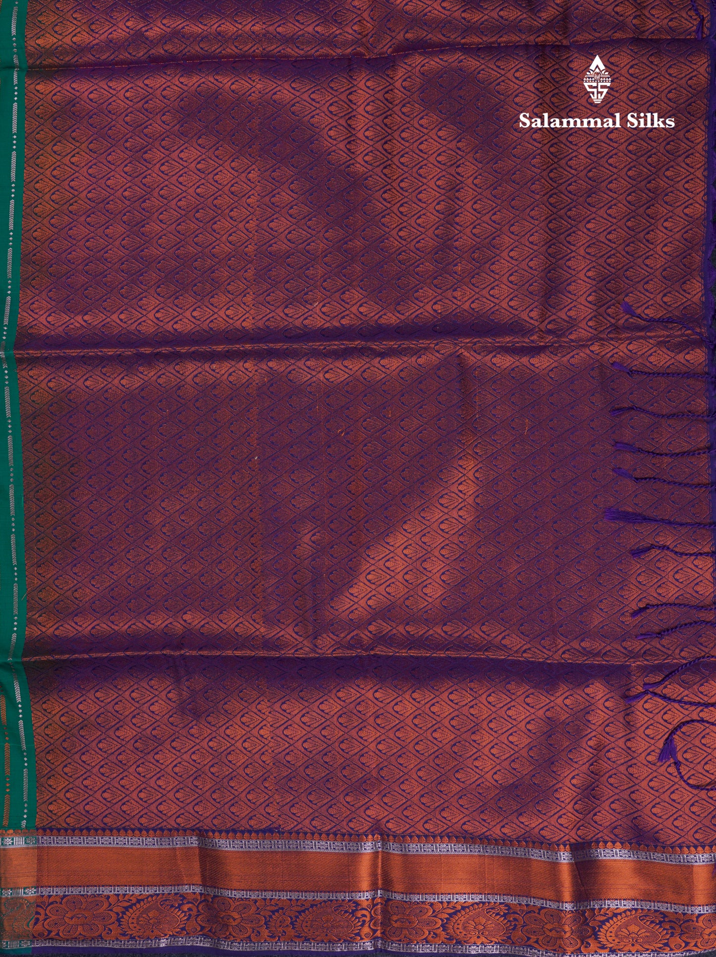 Beautiful Sapphire Blue Semi Soft Silk Saree With Contrast Navy Blue Blouse