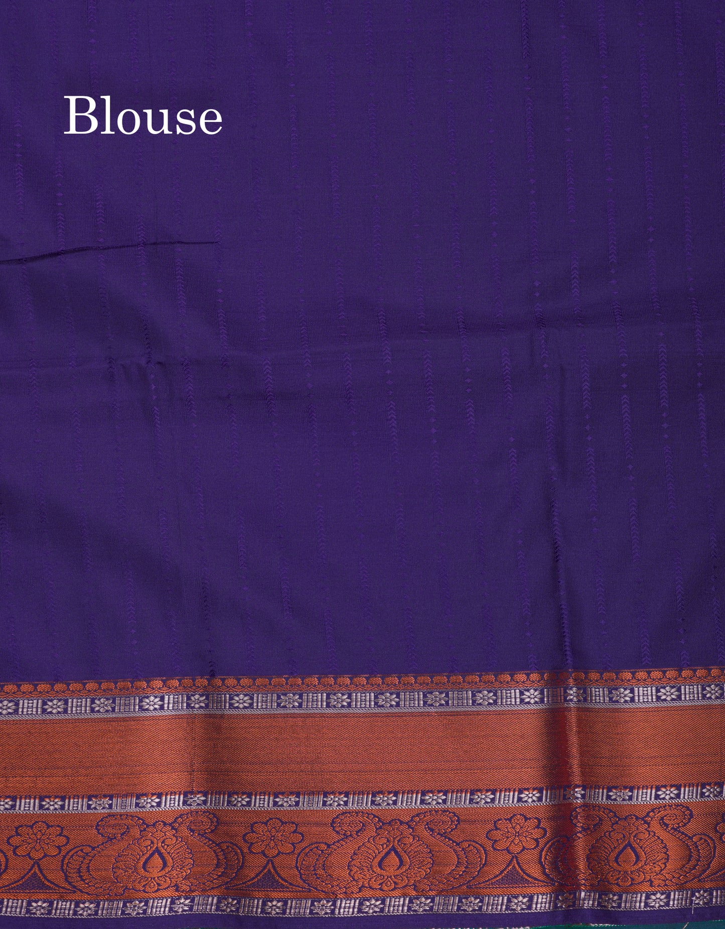 Beautiful Sapphire Blue Semi Soft Silk Saree With Contrast Navy Blue Blouse