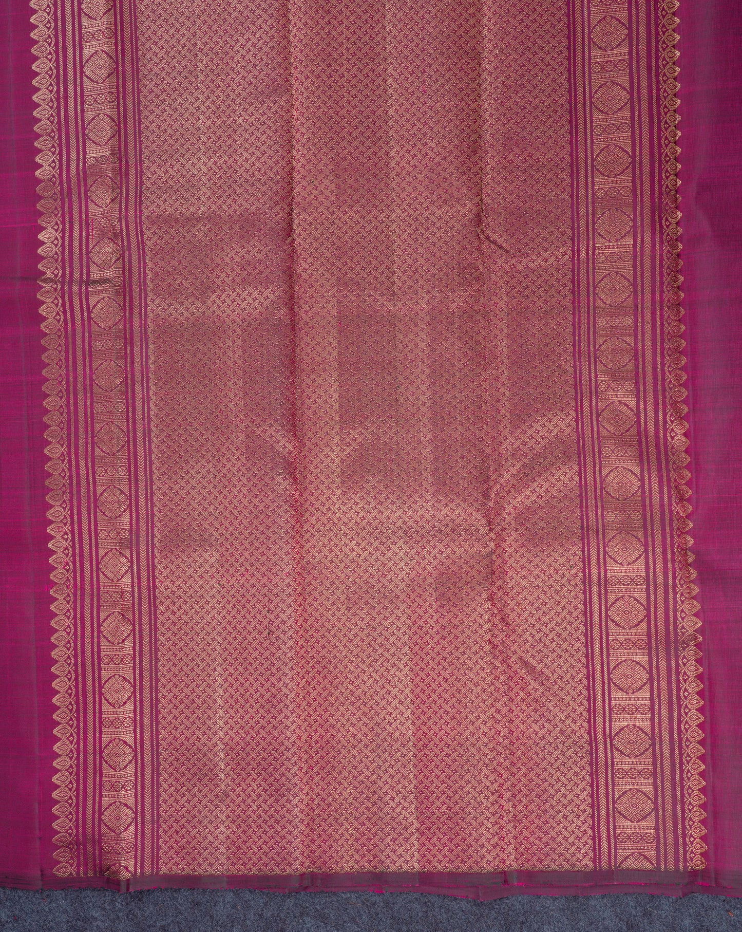 Beautiful Dark Purple Fancy Pure Kanjivaram Silk Saree With Blouse