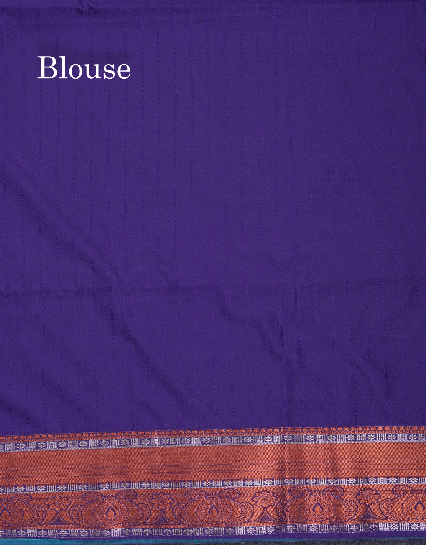 Beautiful Sapphire Blue Semi Soft Silk Saree With Contrast Navy Blue Blouse