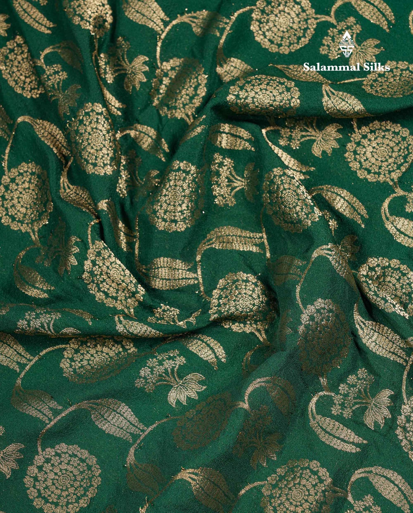 Beautiful Bottle Green Semi Georgette Saree With Fancy Border