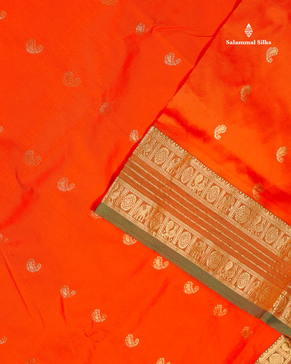 Semi Silk Saree - Magenta Pink Colour Body With Traditional Border | 9.5 Yards