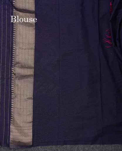 Beautiful Bottle Green Semi Georgette Saree With Fancy Border