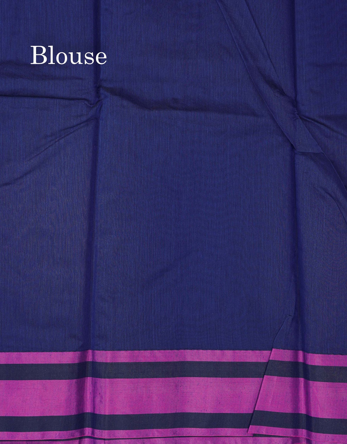 Beautiful Dark Sandal Thread Work Kota Cotton Saree With Contrast Dual Tone Blue Border