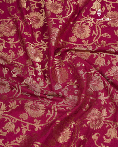 Beautiful Orange Semi Georgette Saree With Fancy Border