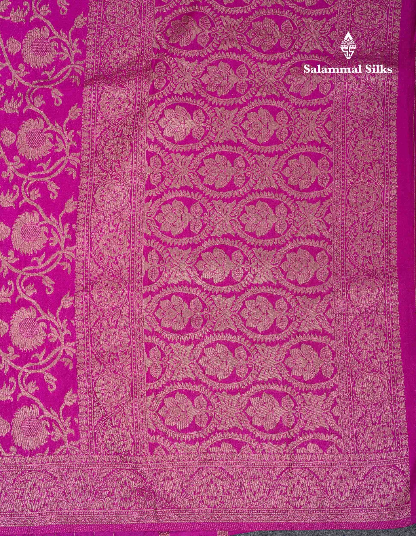 Beautiful Orange Semi Georgette Saree With Fancy Border