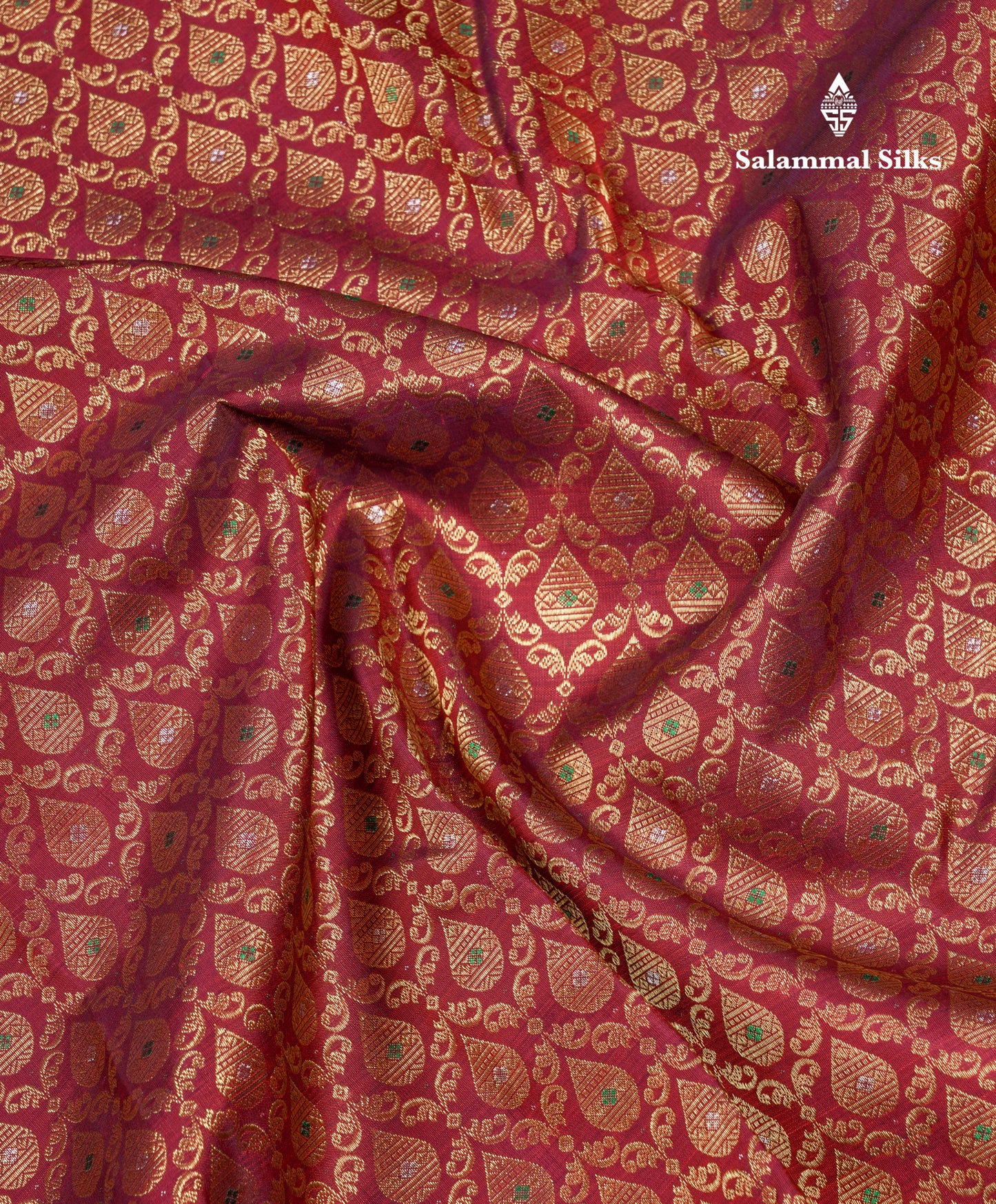 Beautiful Dark Maroon Bridal Menakari Work Pure Kanjivaram Silk Saree With Traditional Border