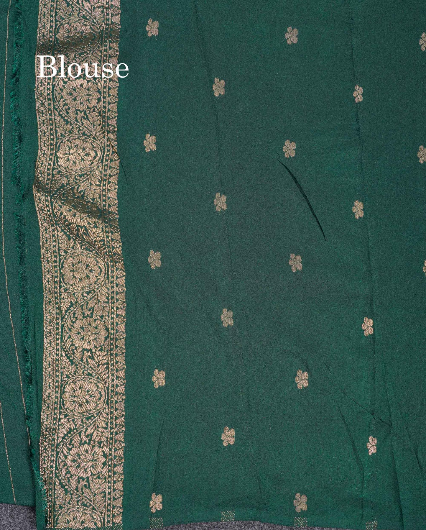 Beautiful Orange Semi Georgette Saree With Fancy Border