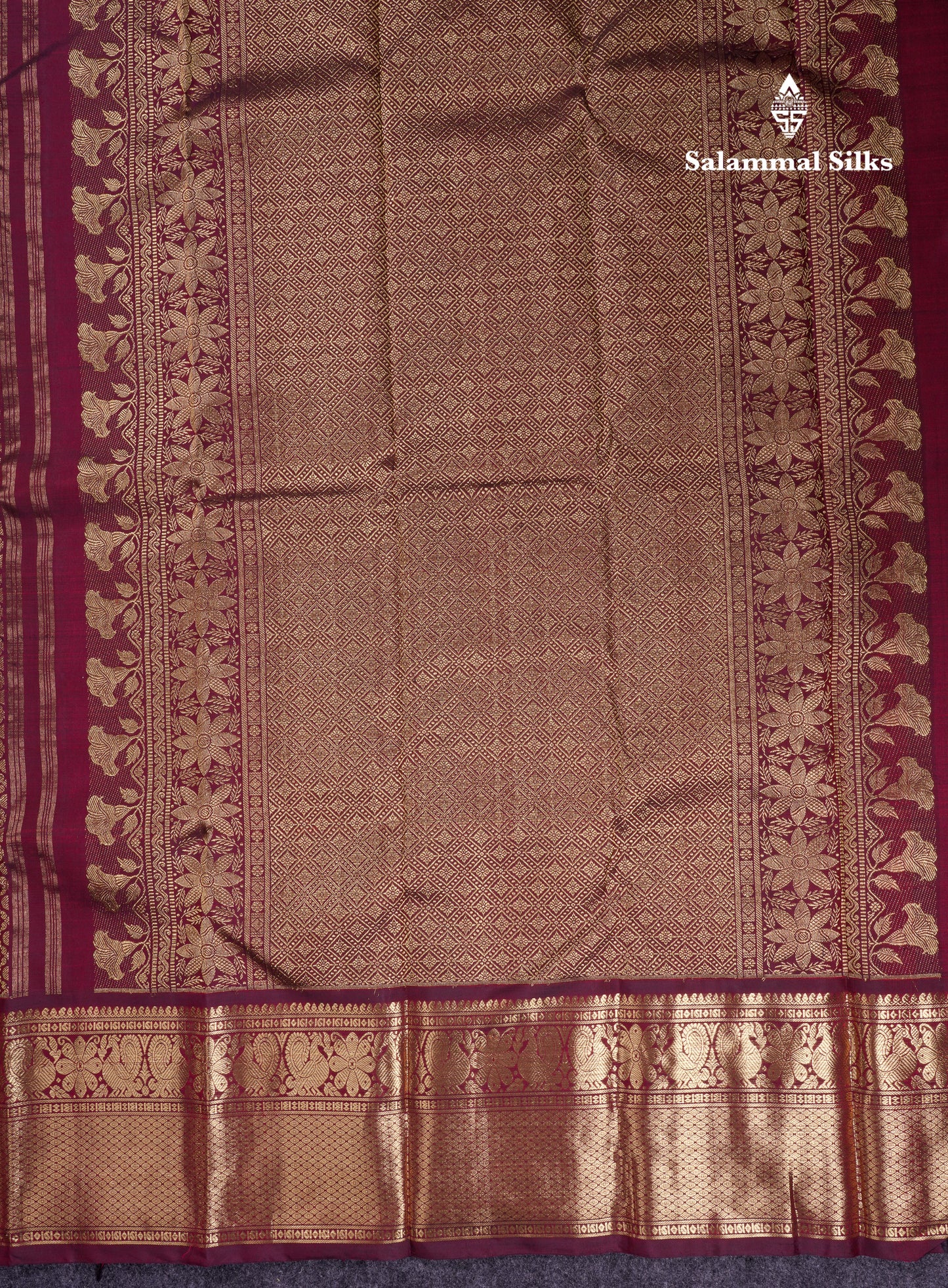 Beautiful Dark Brown Bridal Menakari Work Pure Kanjivaram Silk Saree With Traditional Evening Morning Border