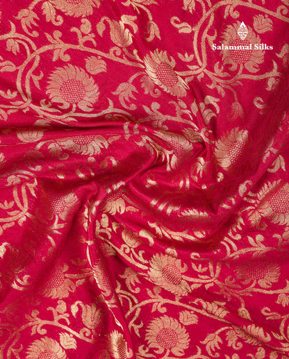 Beautiful Orange Semi Georgette Saree With Fancy Border
