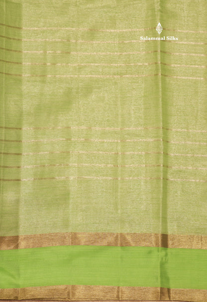 Kota Tissue Silk Saree Light Grey Colour With Gap Border