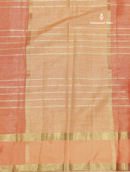 Kota Tissue Silk Saree Light Grey Colour With Gap Border