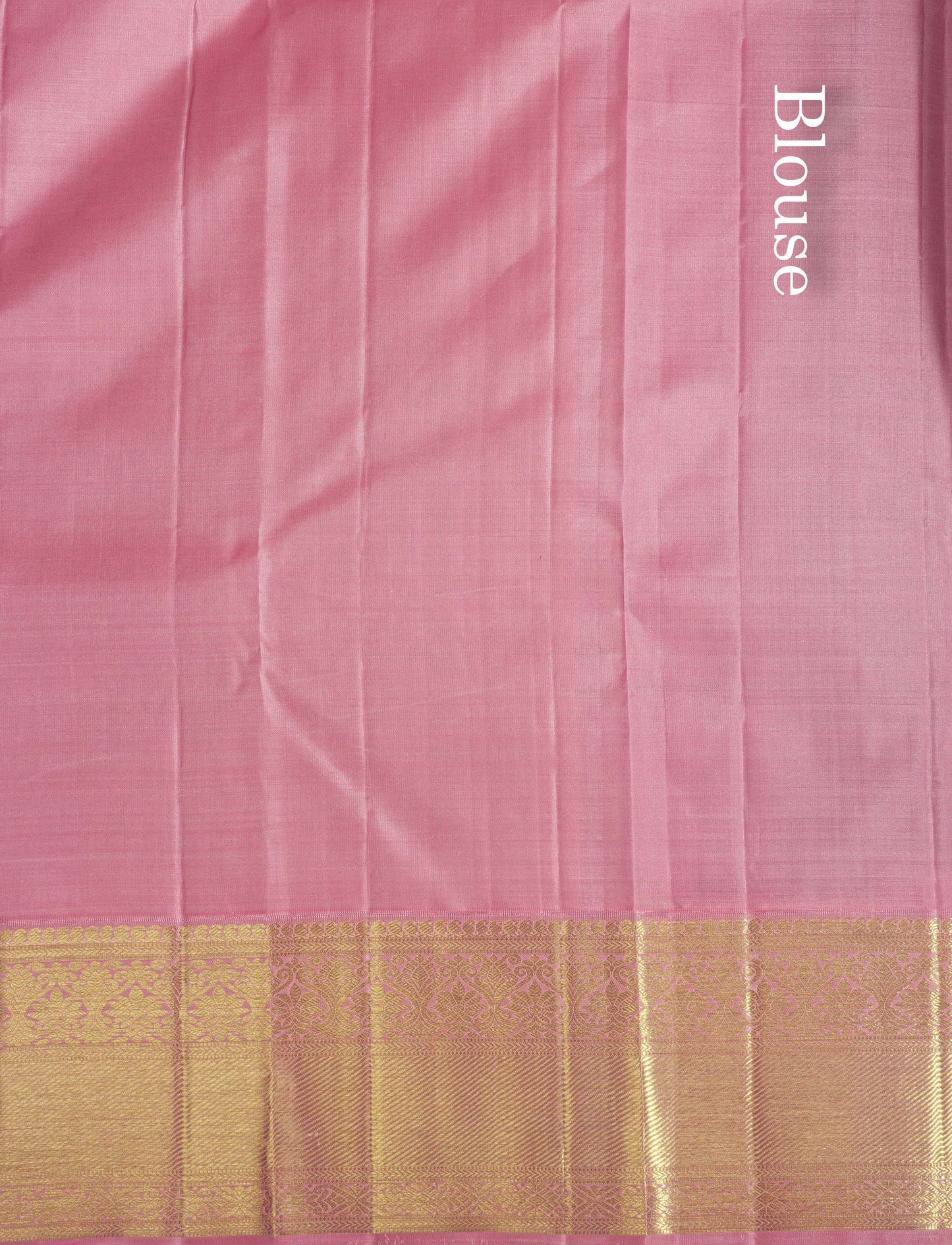 Purple Korvai Pure Kanjivaram Silk Saree with Contrast Light Pink Border