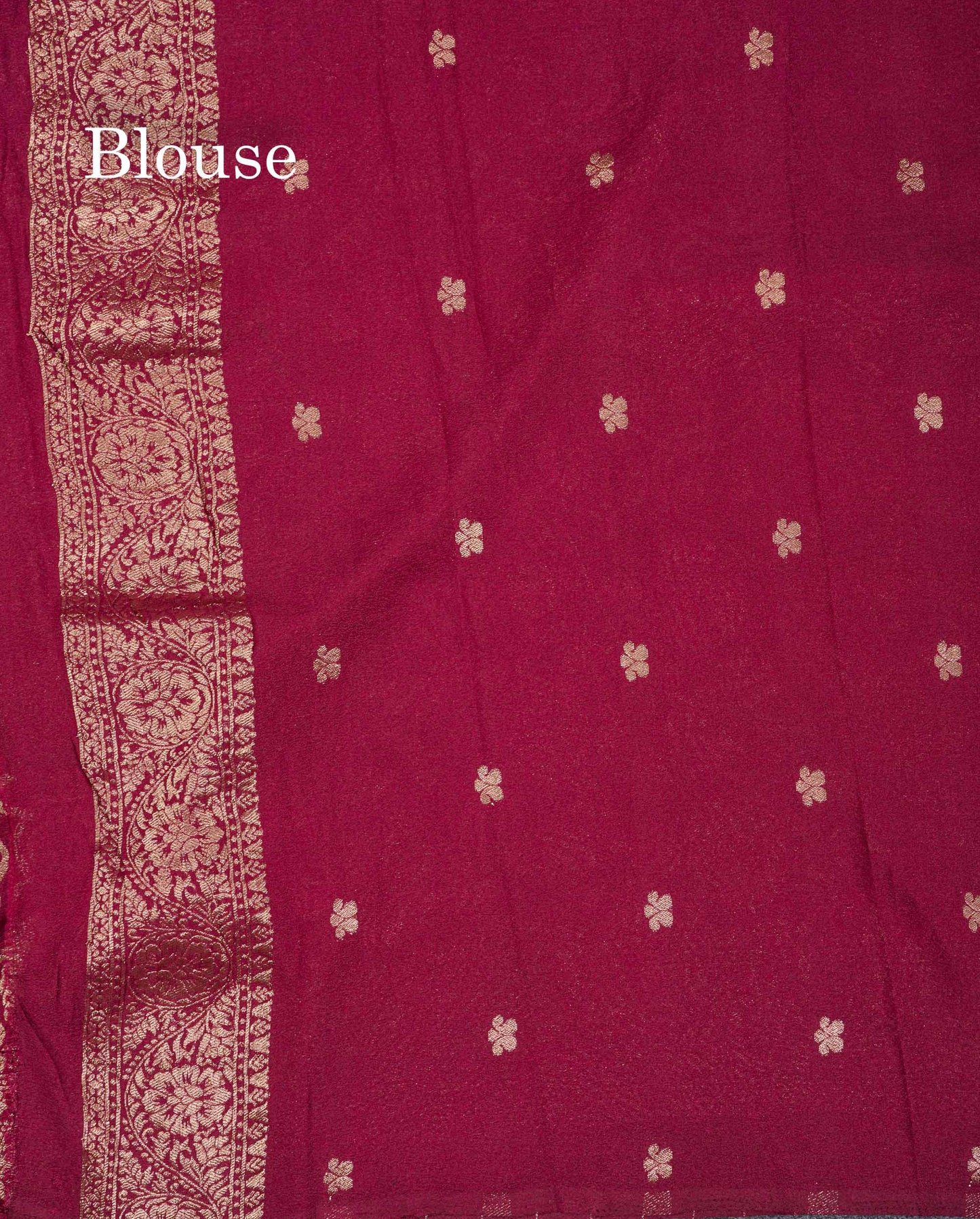 Beautiful Orange Semi Georgette Saree With Fancy Border