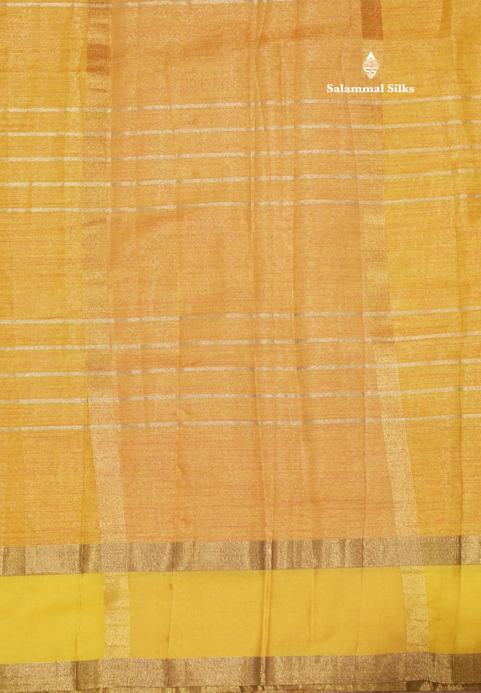 Kota Tissue Silk Saree Light Grey Colour With Gap Border