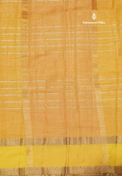 Kota Tissue Silk Saree Light Grey Colour With Gap Border
