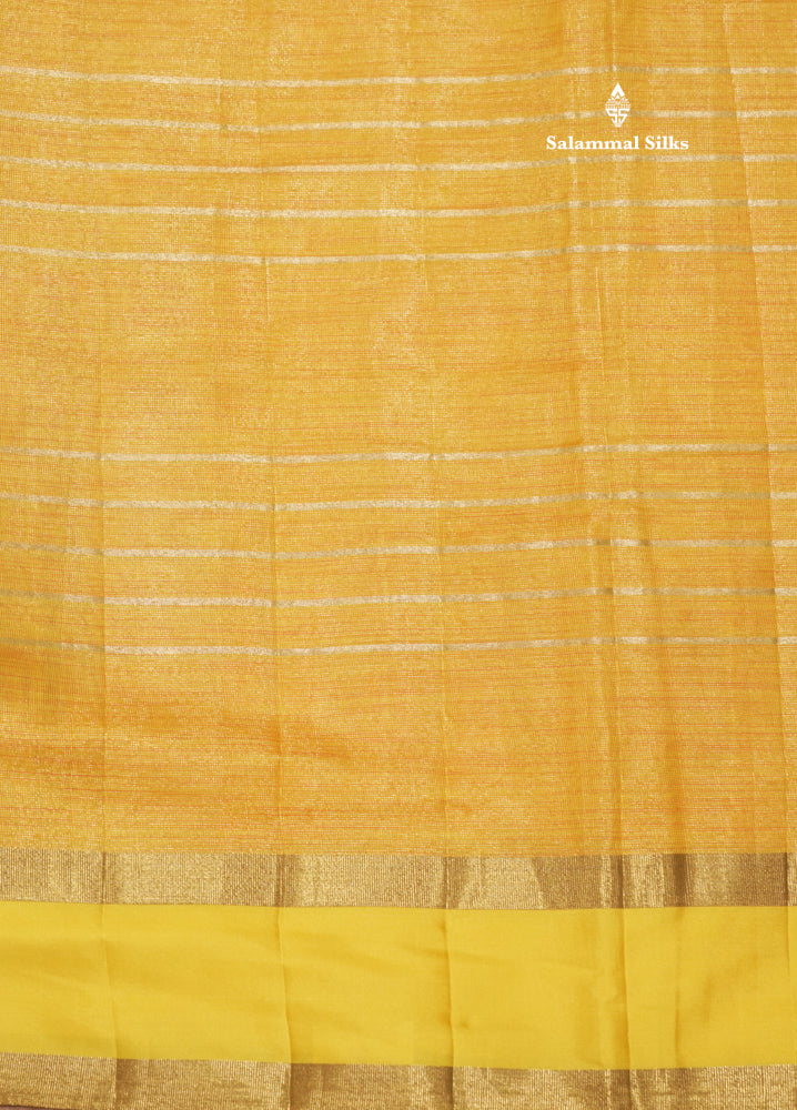 Kota Tissue Silk Saree Light Grey Colour With Gap Border