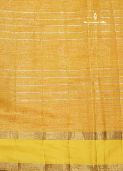 Kota Tissue Silk Saree Light Grey Colour With Gap Border