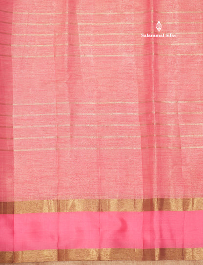 Kota Tissue Silk Saree Light Grey Colour With Gap Border