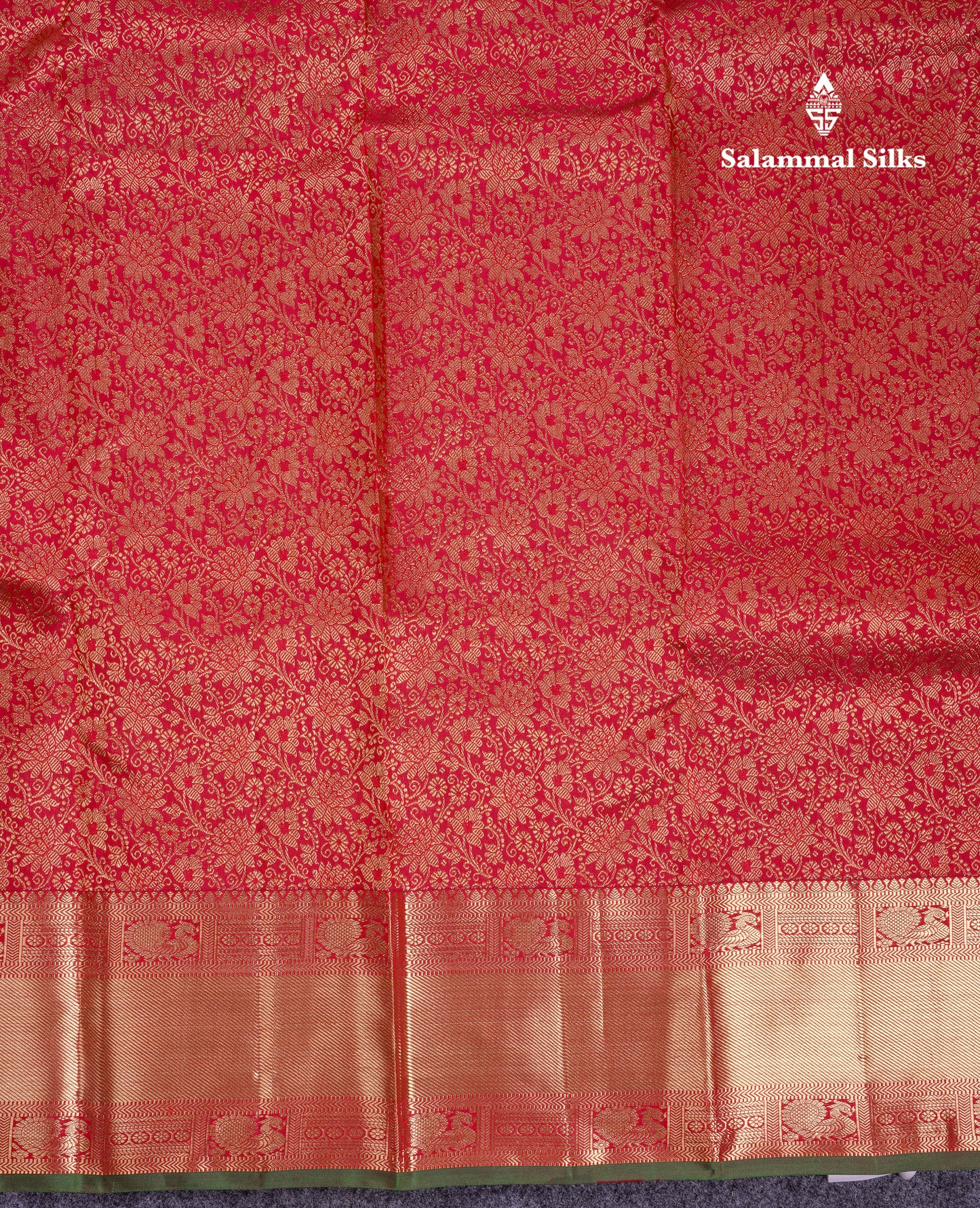 Beautiful Maroon Bridal Pure Kanjivaram Silk Saree With Contrast Bottle Green Blouse