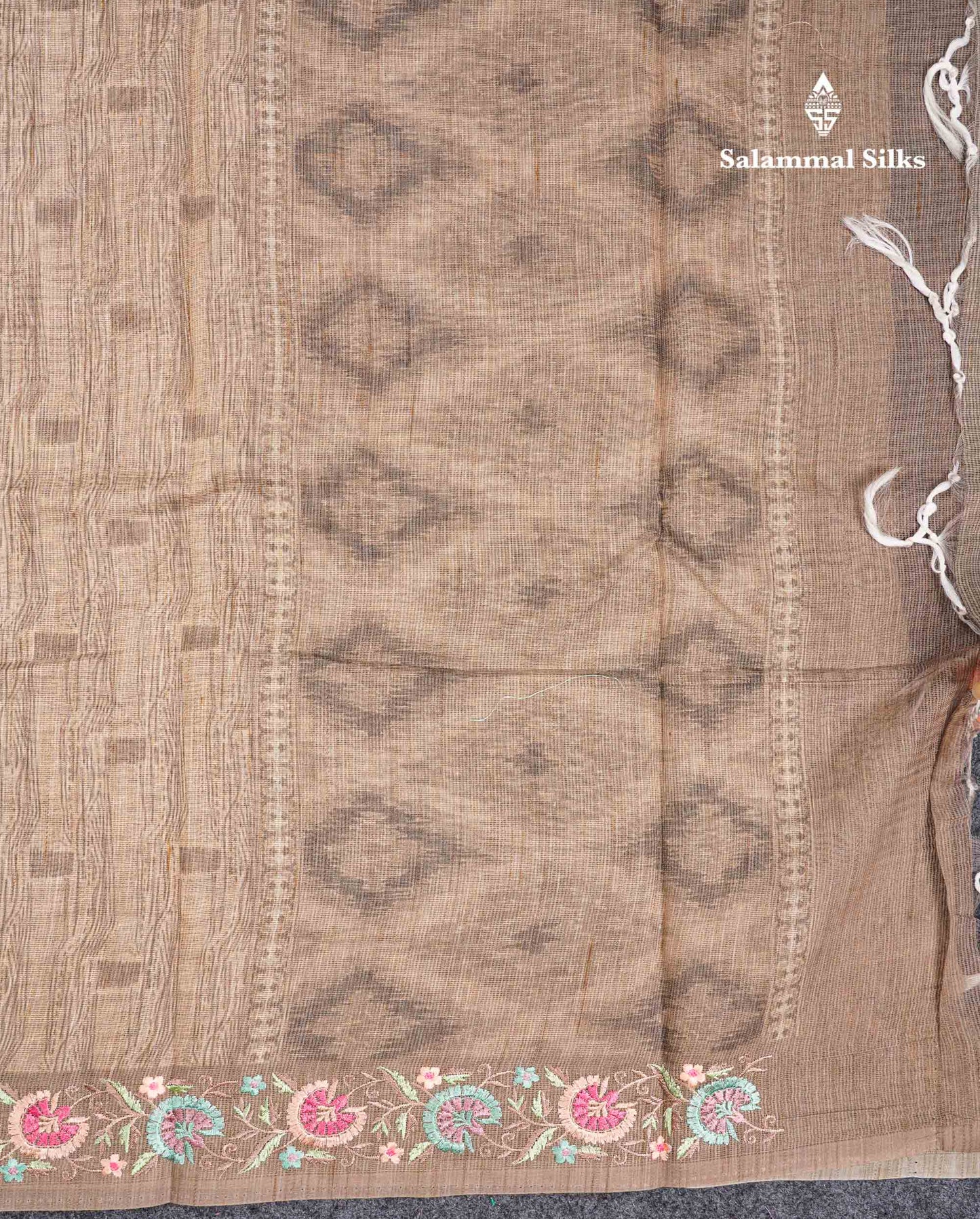 Beautiful Light Elaichi Green Kota Cotton Fancy Saree With Small Embrodiery Border