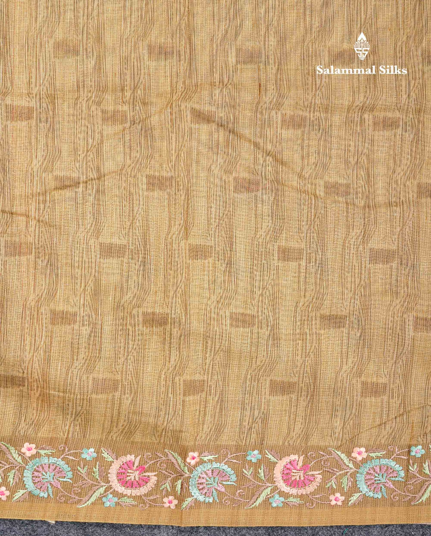 Beautiful Light Elaichi Green Kota Cotton Fancy Saree With Small Embrodiery Border