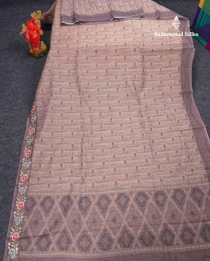 Beautiful Light Elaichi Green Kota Cotton Fancy Saree With Small Embrodiery Border