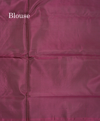 Dual Tone Peacock Blue Thread work Buttas Banana Pinth Saree (Vaazhainaar Pattu) With Contrast Dark Maroon Blouse
