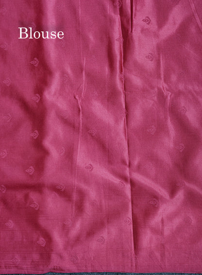Beautiful Pink Shade Russian Silk Saree With Fancy Self Border