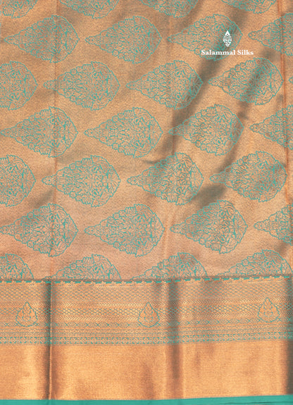 Violet Colour Semi Silk Saree With Saffire Green Border