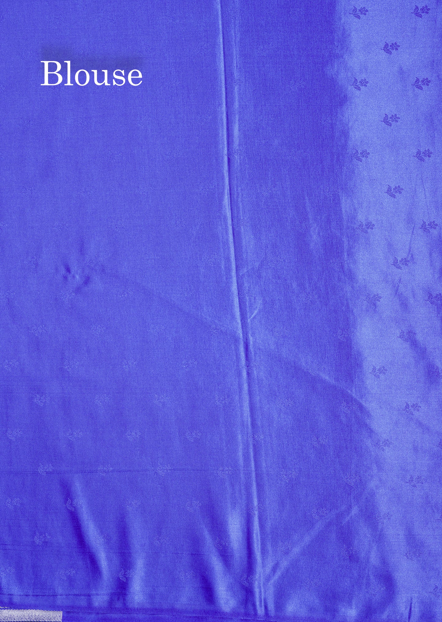 Beautiful Royal Blue Russian Silk Saree With Fancy Self Border