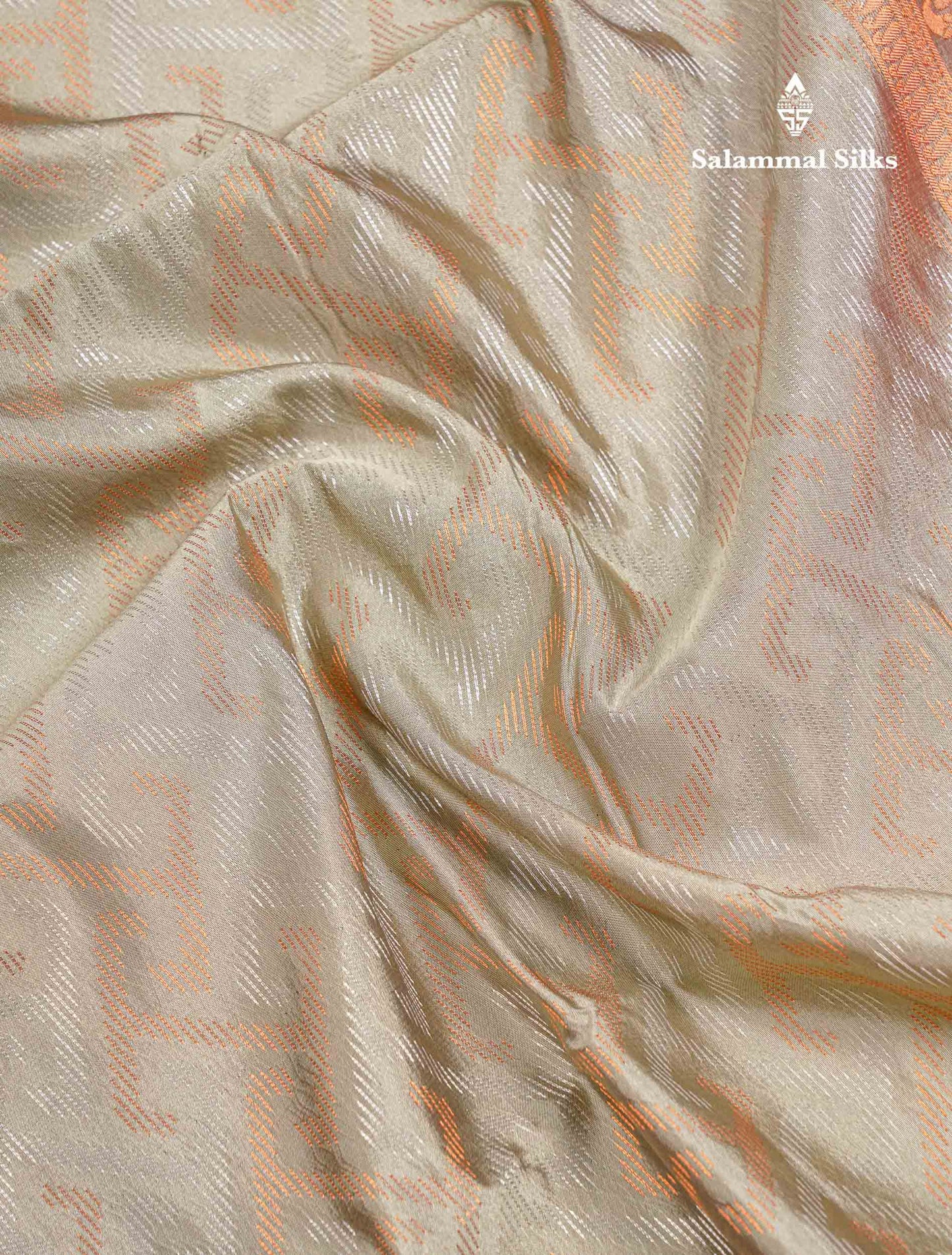 Beautiful Peacock Green Silver & Gold Zari Semi Silk Saree With Contrast Dual Tone Pink Traditional Border