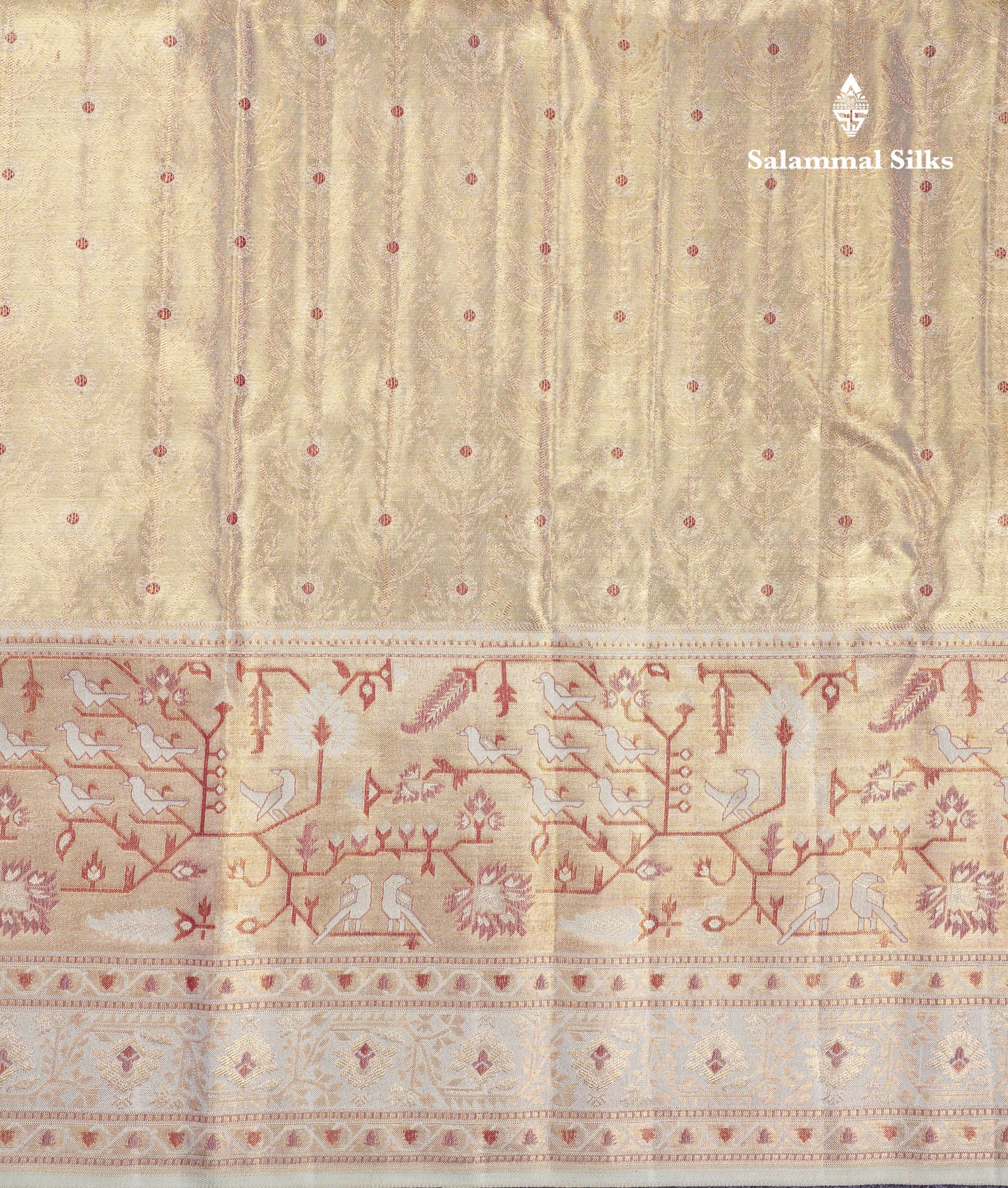 Beautiful Light Pista Green Tissue Bridal Menakari Work Pure Kanjivaram Silk Saree With Fancy Border