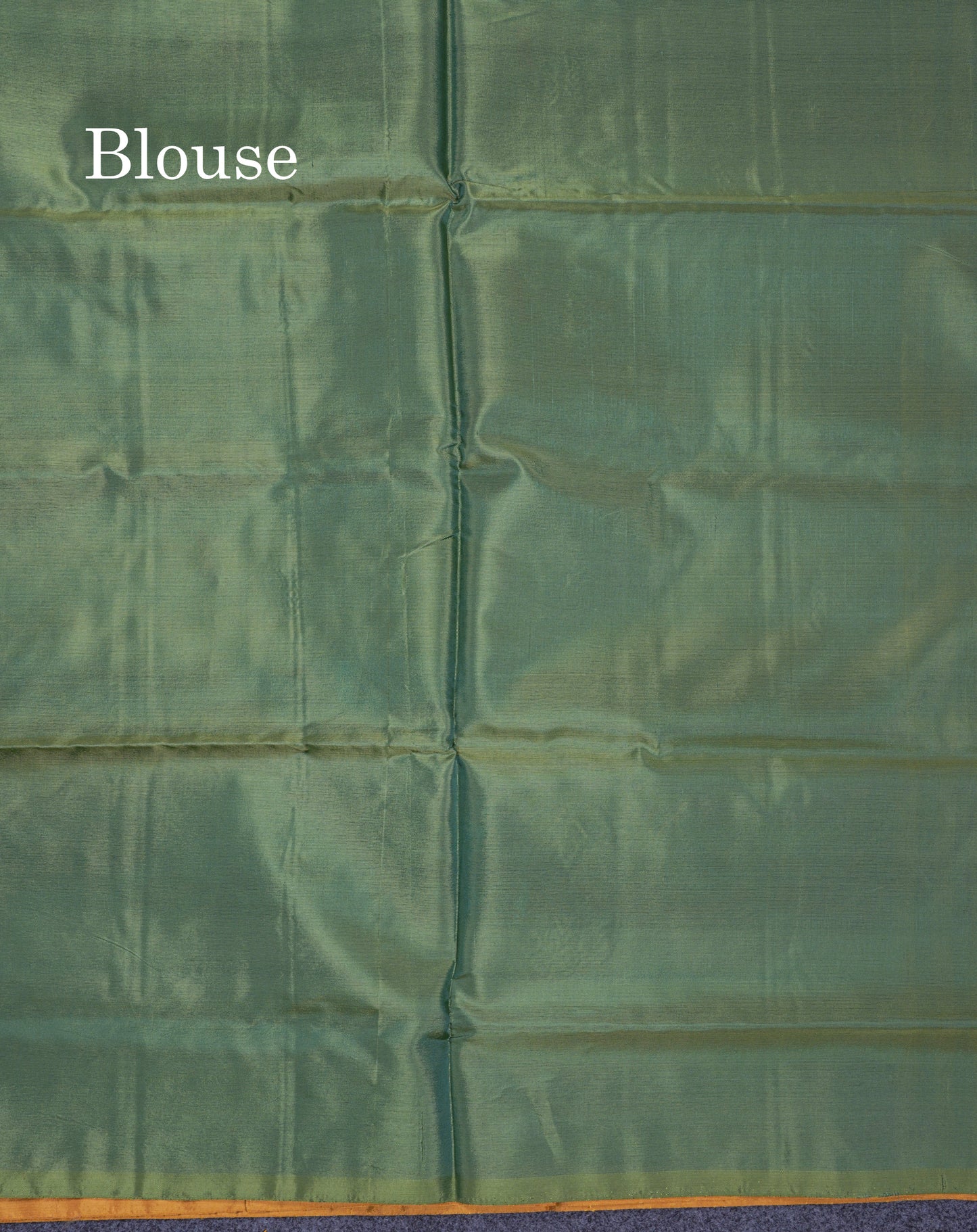 Mustard Yellow Thread work Buttas Banana Pinth Saree (Vaazhainaar Pattu) With Contrast Olive Green Blouse