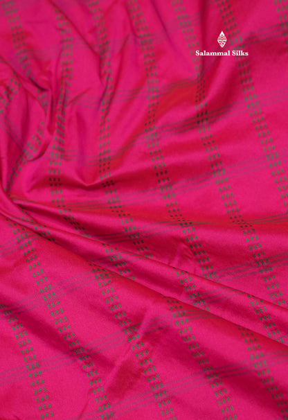 9 Yards Semi Silk Saree Orange Colour with Bottle Green Border