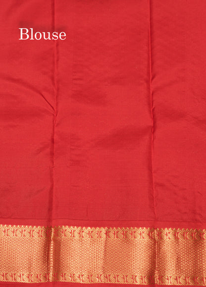 Sky Blue Colour Pure Kanjivaram Silk Saree With Contrast Maroon Border
