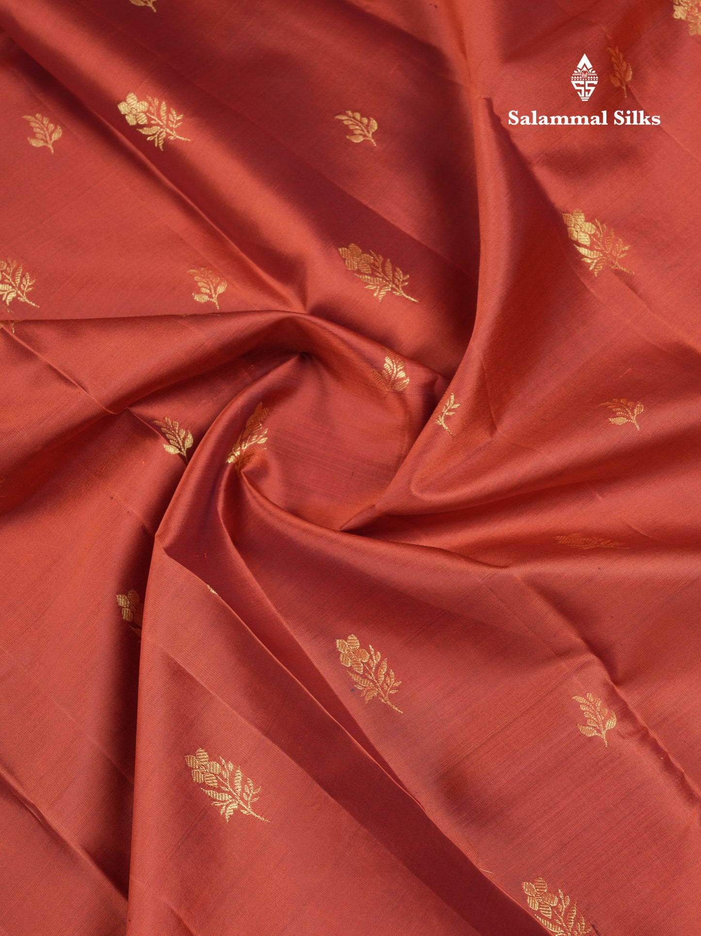 Beautiful Brown Pure Kanjivaram Silk Saree With Traditional Evening Morning Border