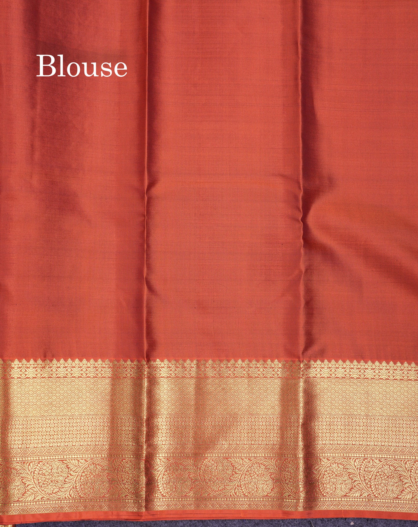 Beautiful Brown Pure Kanjivaram Silk Saree With Traditional Evening Morning Border
