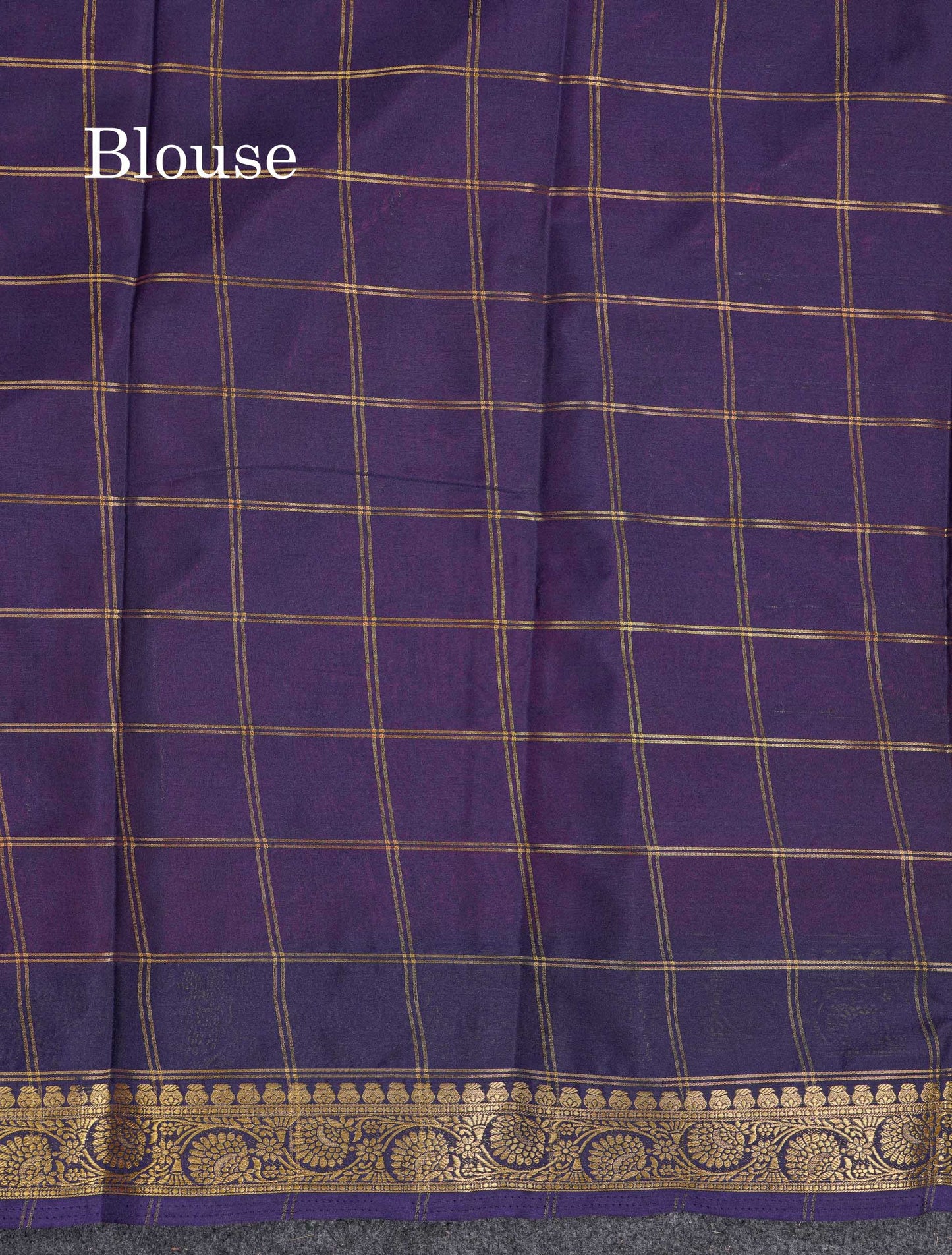 Beautiful Chilly Red Zari Checks Semi Mysore Silk Saree With Contrast Green Small Traditional Border