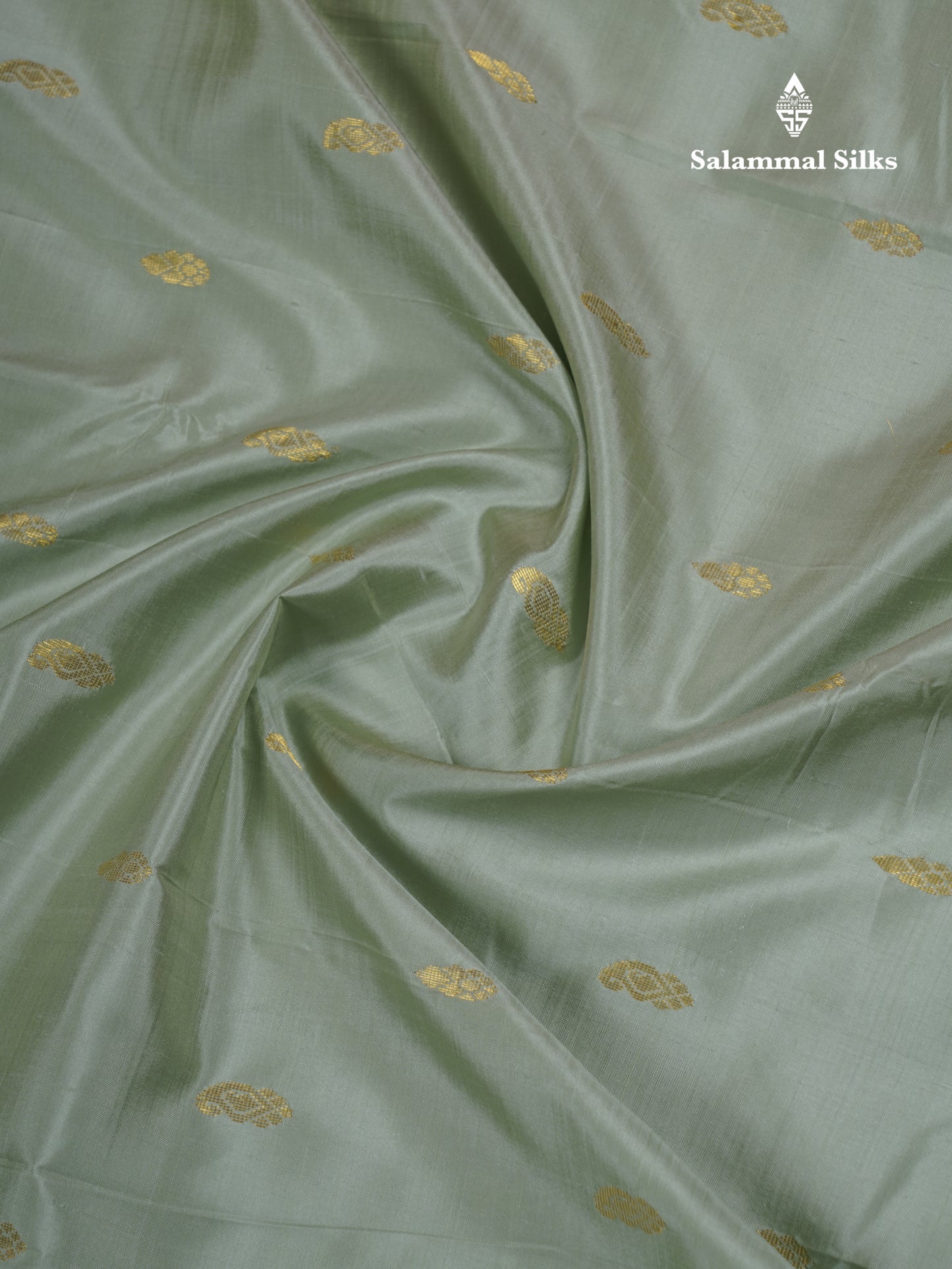 Beautiful Pista Green Pure Kanjivaram Silk Saree With Contrast Light Pink One Side Border