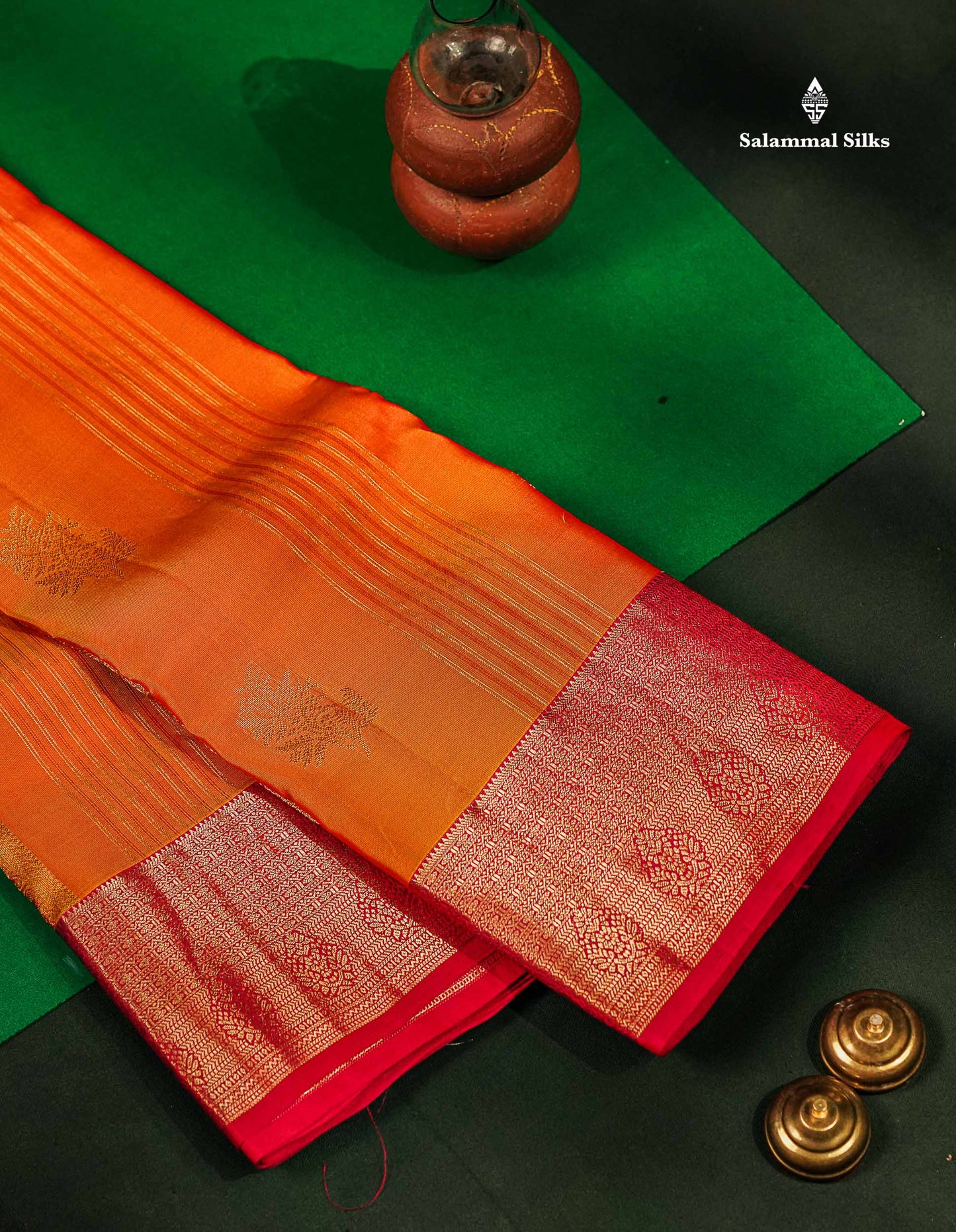 Beautiful Mango Yellow Zari Lines With Butta PureMix Silk Saree With Contrast Pink Traditional Border